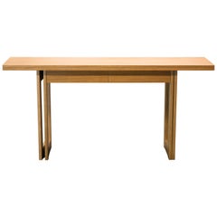 Christian Liaigre Table Console Convertible Moderne avec Tiroirs