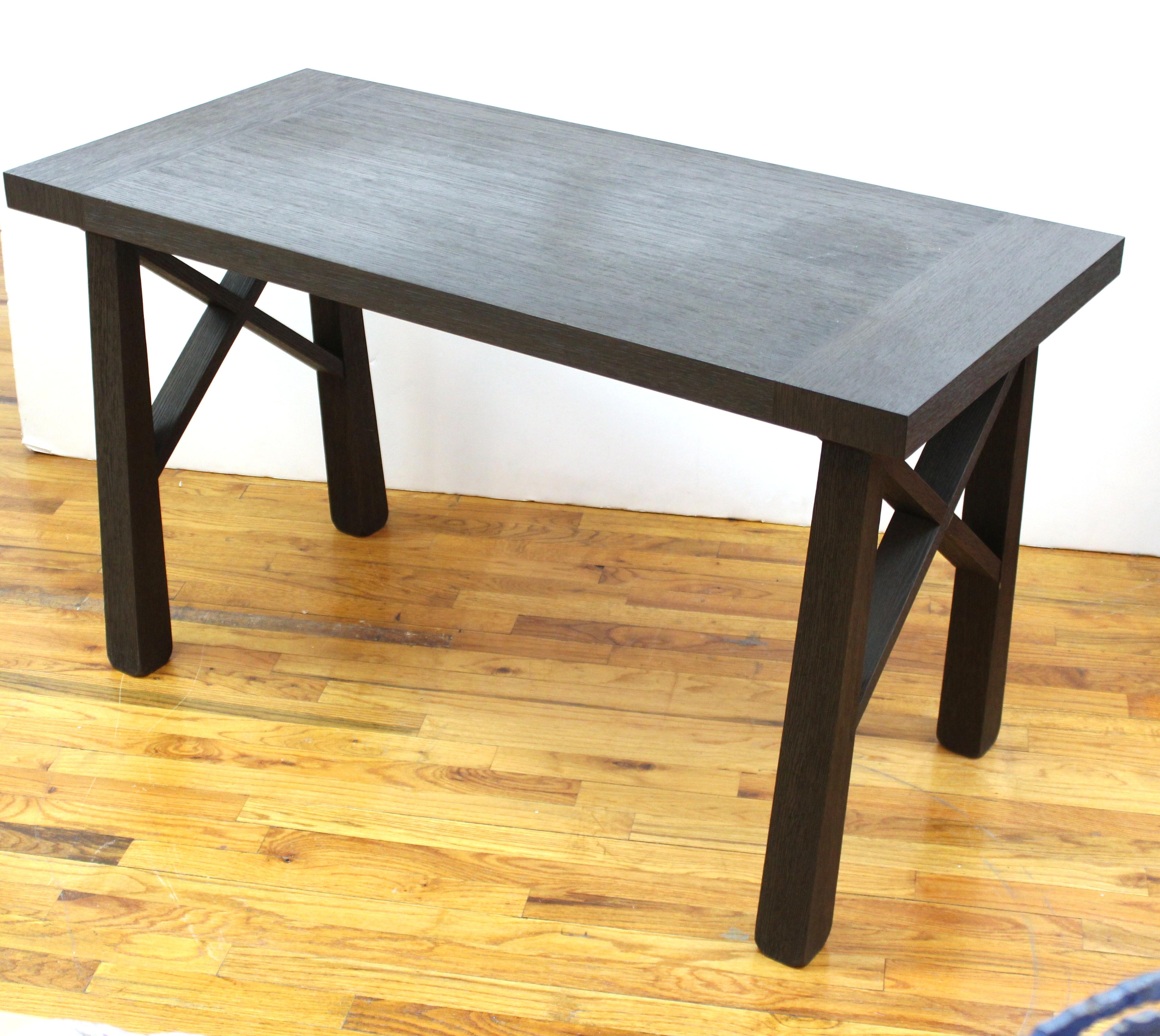 Christian Liaigre Modern Oak Dining Table In Good Condition In New York, NY