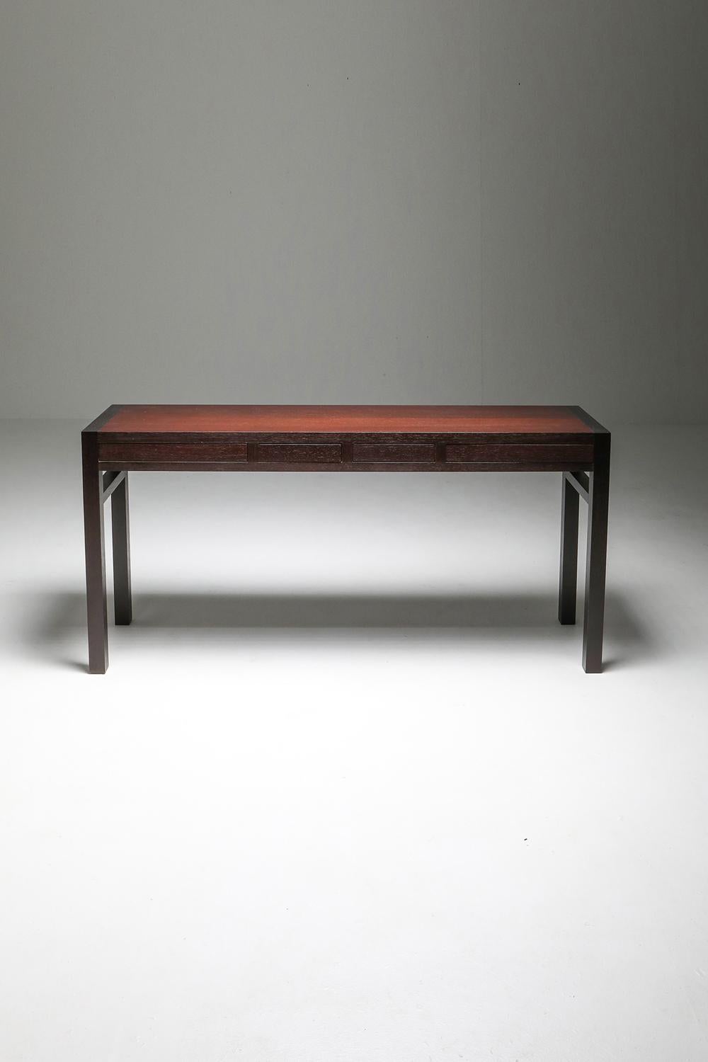 Christian Liaigre, console table, Mystere, France 1999

Christian Liaigre was a French interior designer and architect.
Born into a family from Vendée, Liaigre entered the École nationale supérieure des Beaux-Arts and the École nationale