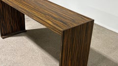 Christian Liaigre Style Console Table in Macassar Ebony