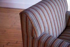 Pristine Christian Liaigre Upholstered Chair and Ottoman