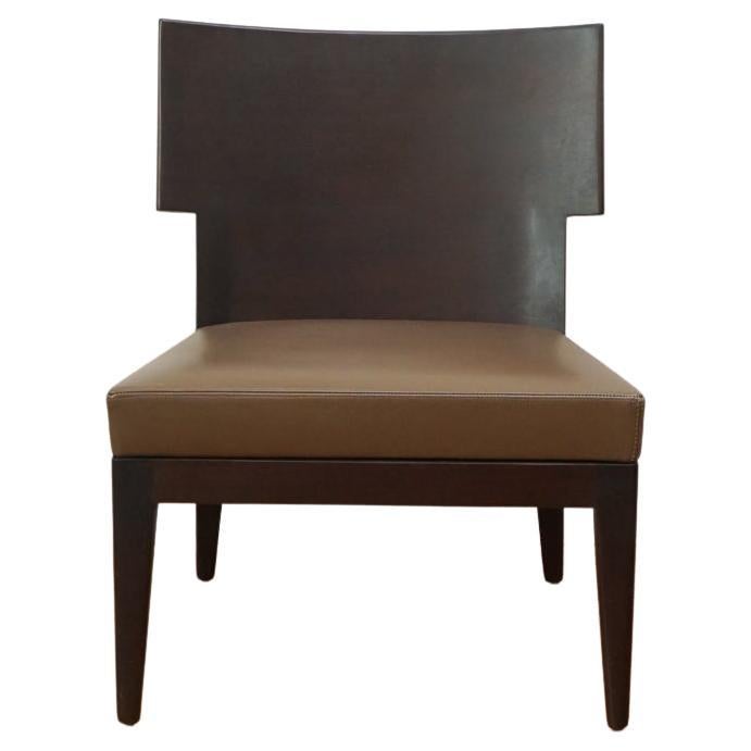 Christian Liaigre Wood Back Barbuda Lounge Chairs