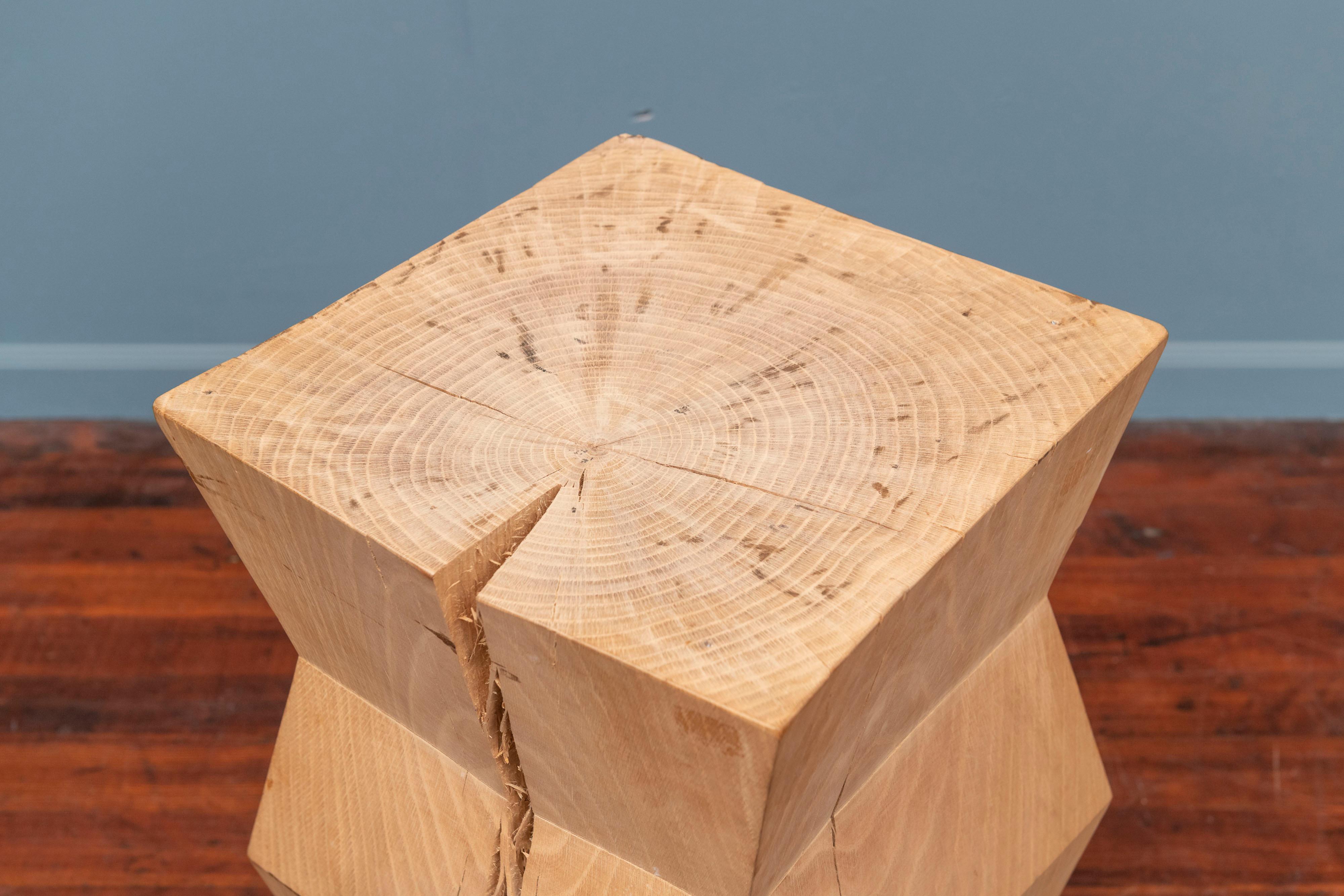 Oak Christian Liaigre Yquem Pedestal Table