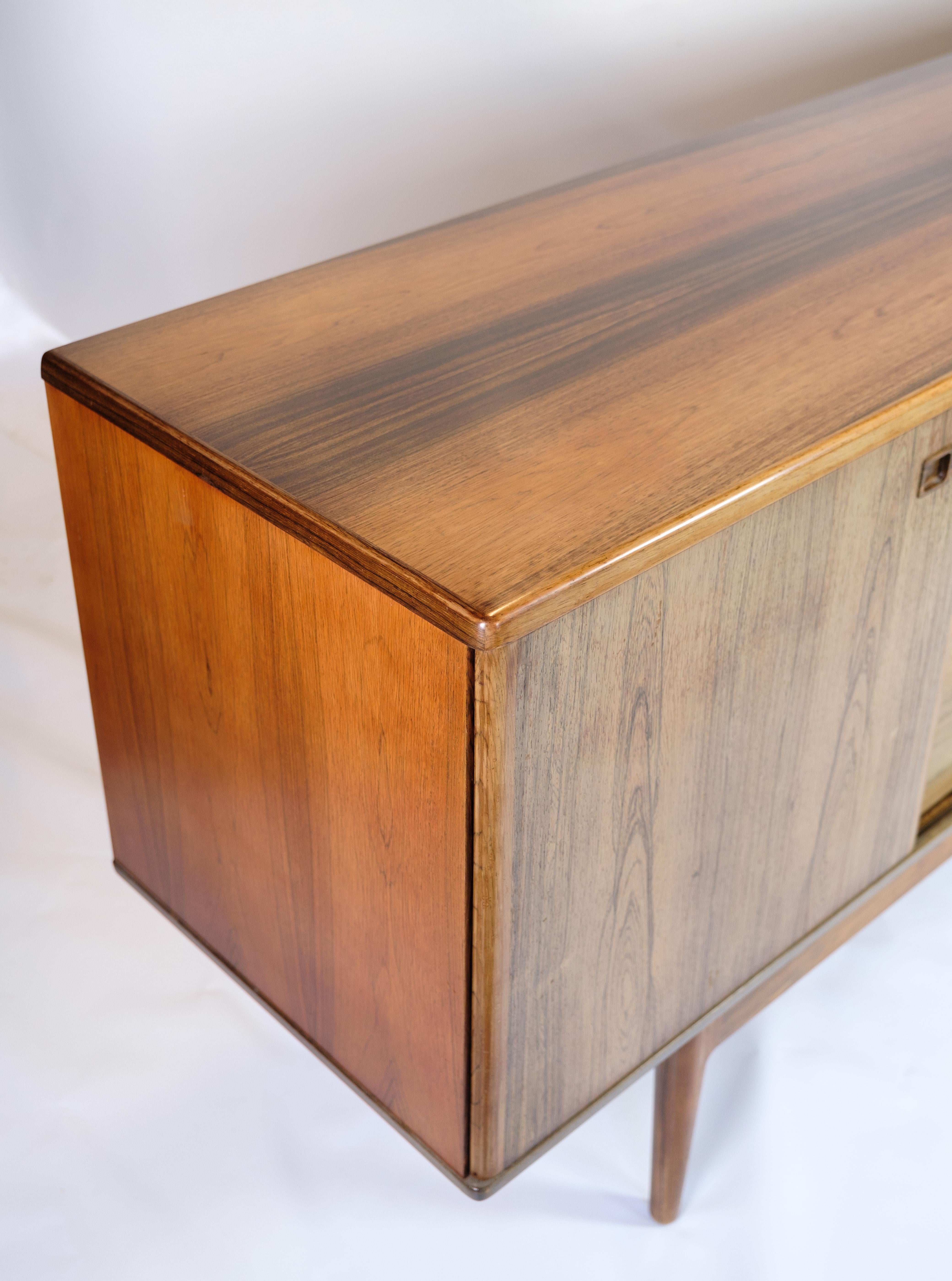 Danish Christian Linneberg low sideboard made of Rosewood from the 1960s For Sale