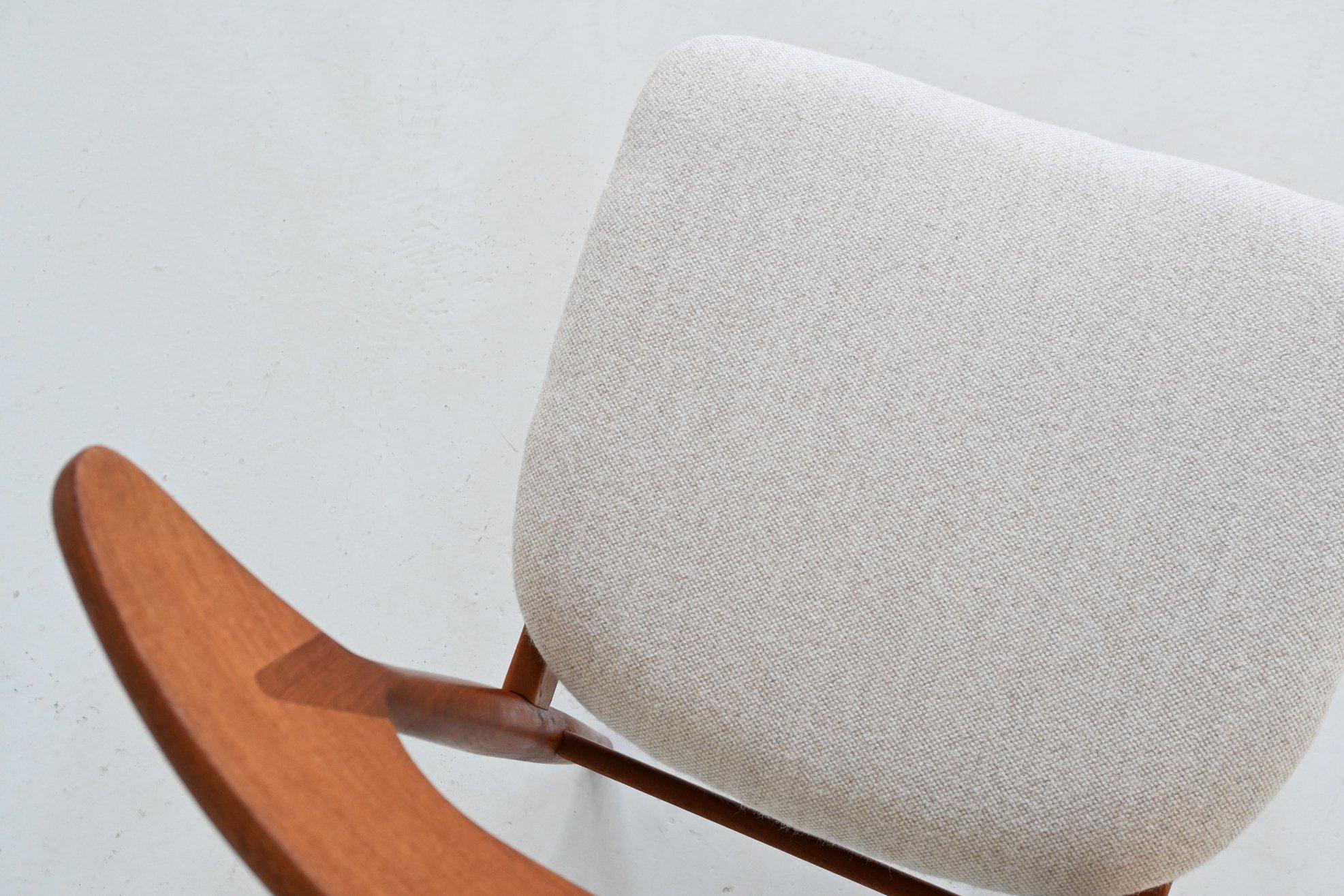 Christian Linneberg set de six chaises de salle à manger en teck Danemark 1960 en vente 12