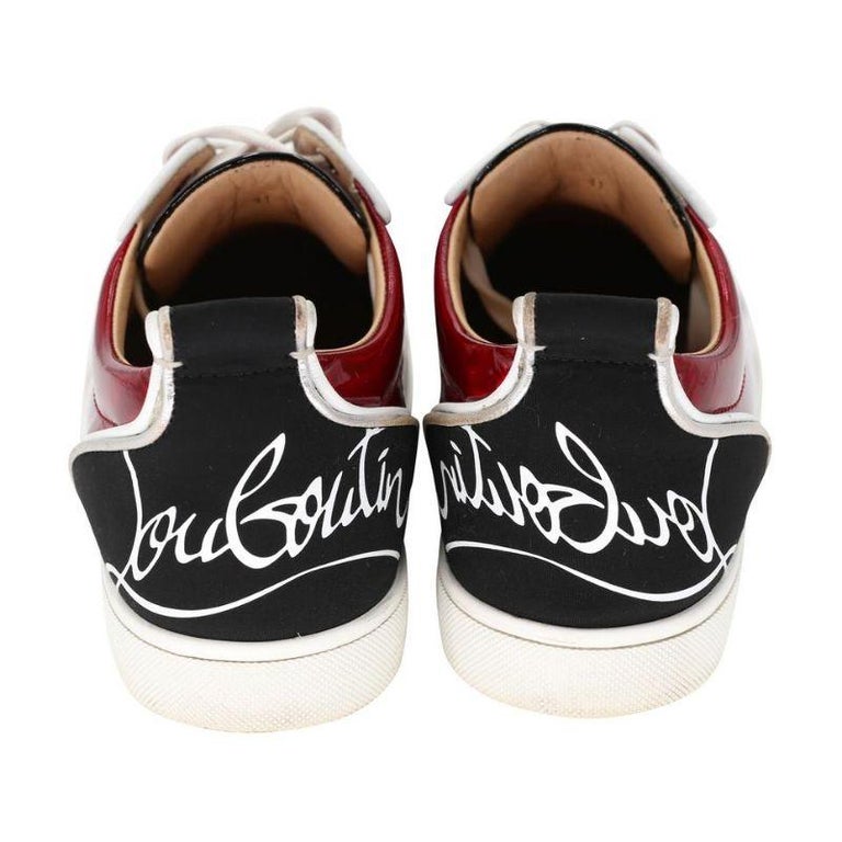 BNIB Auth Christian Louboutin Louis Junior Spikes Sneakers Shoes Sz: 41/8