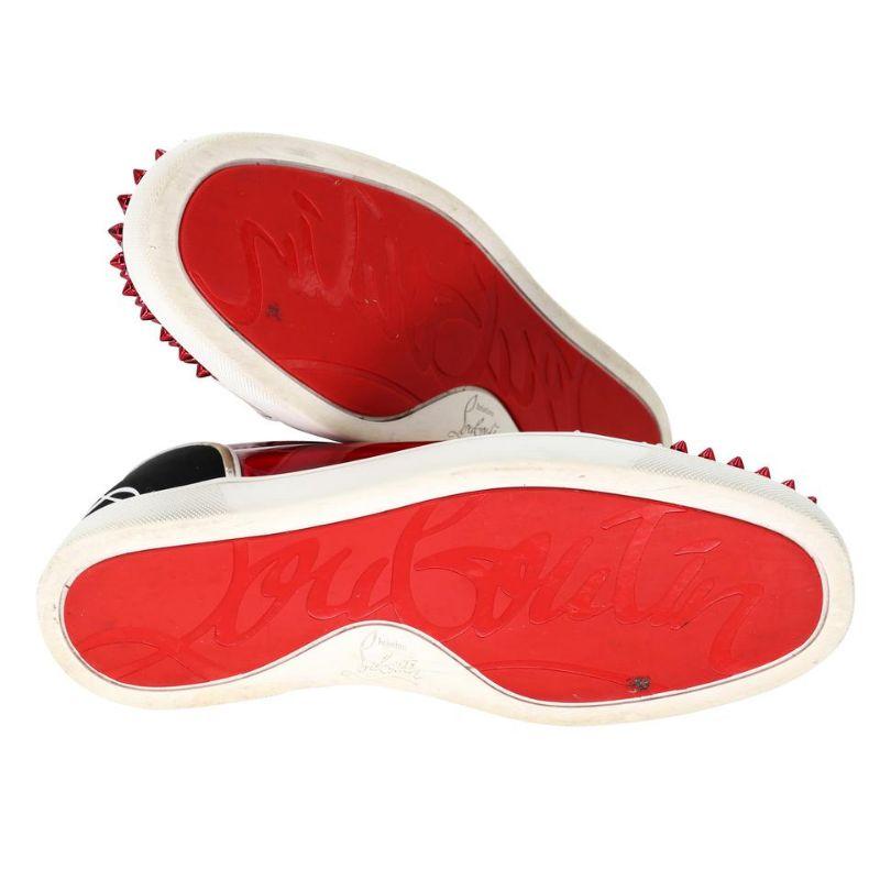 christian louboutin sneakers red spikes