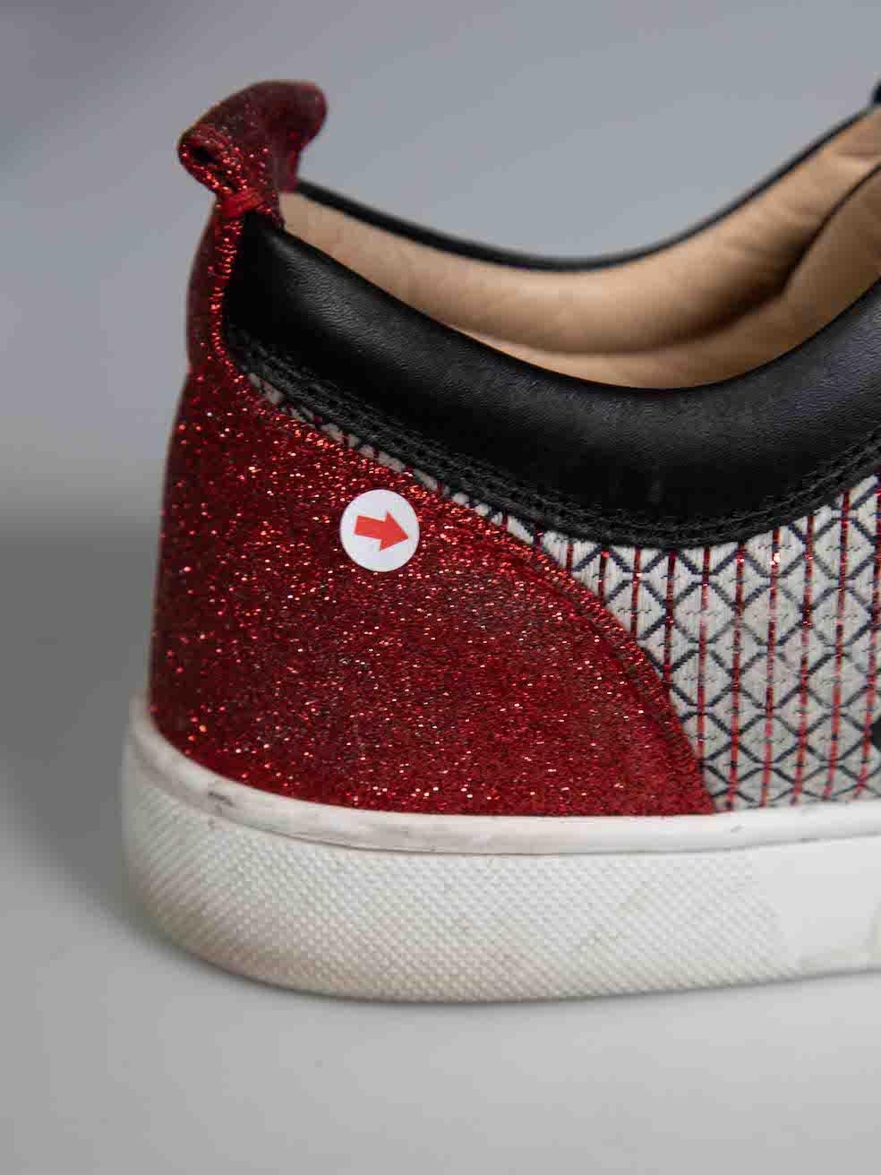 Christian Louboutin Abstract Spiked Trainers Size IT 42 1