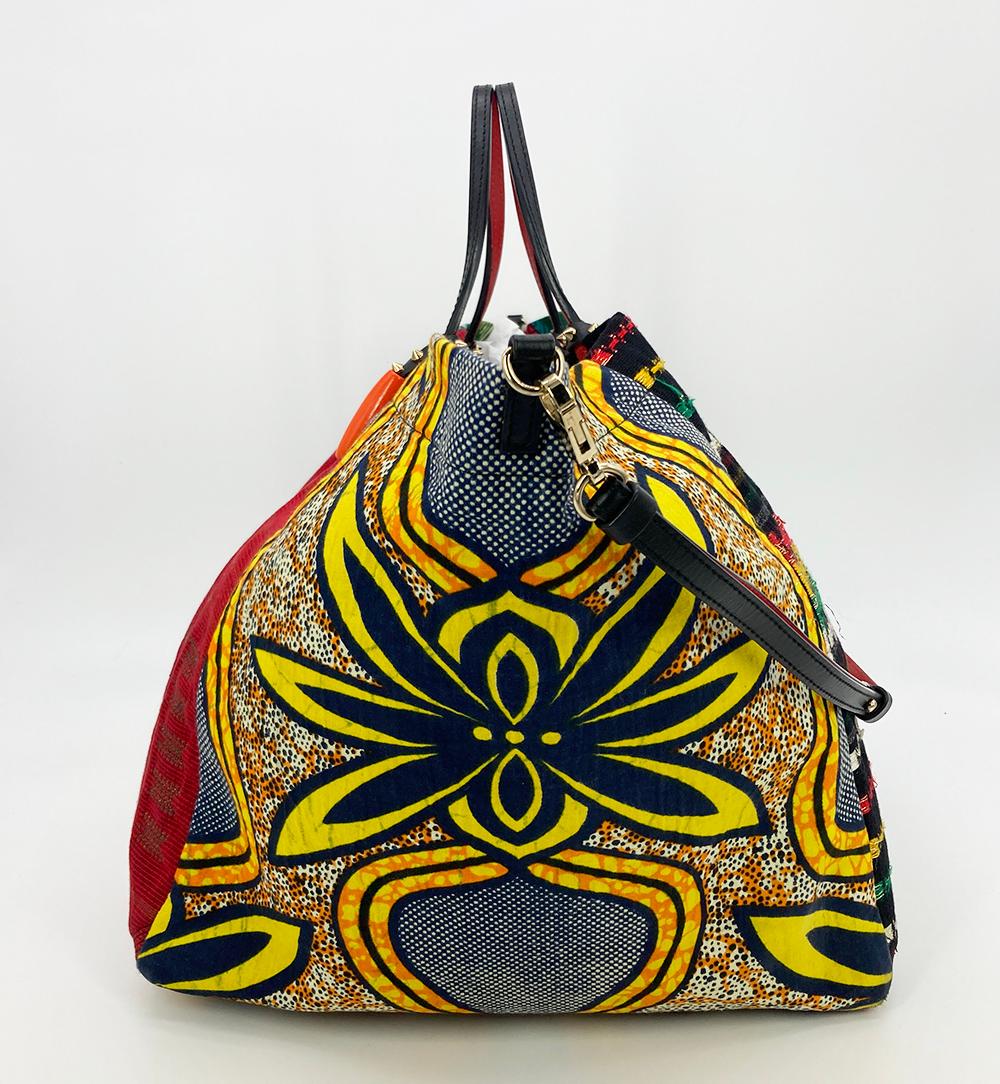 Christian Louboutin Africaba Cotton Tote In Good Condition In Philadelphia, PA