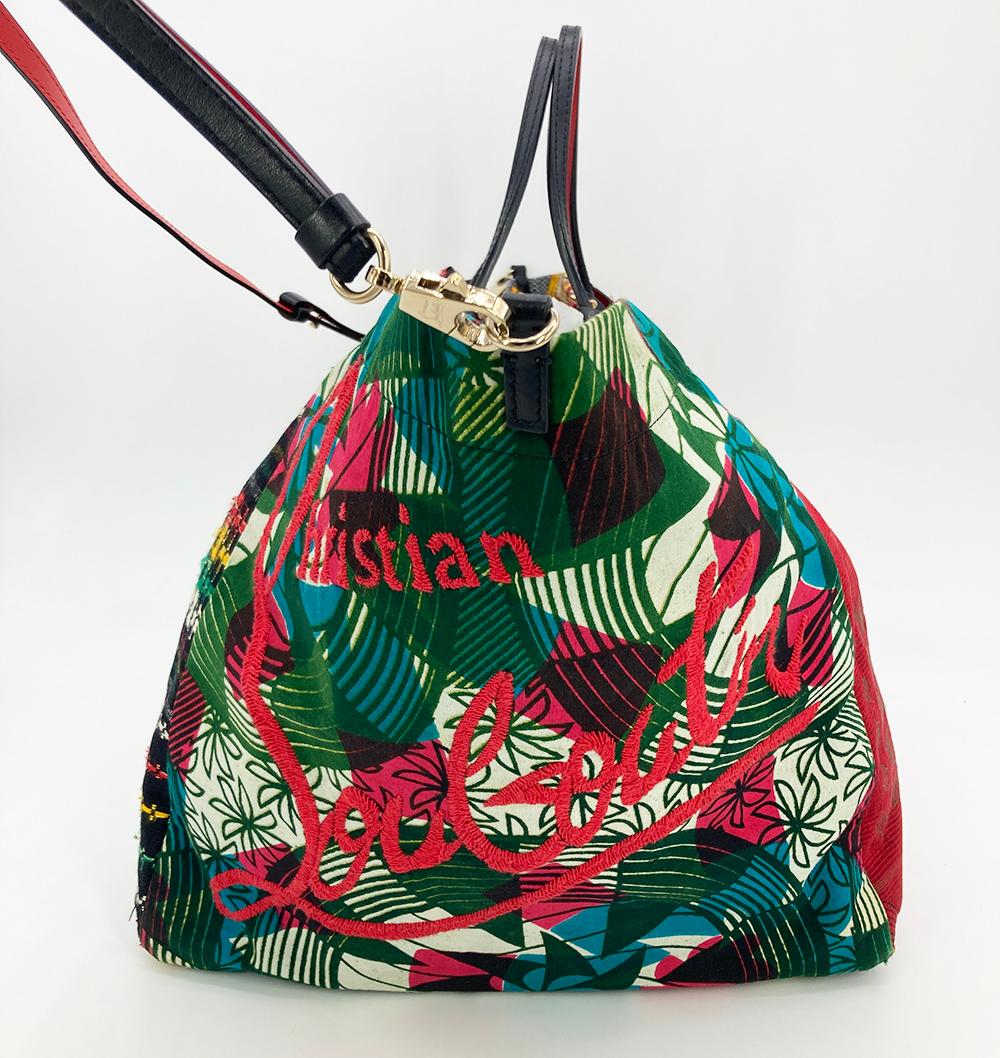 Women's Christian Louboutin Africaba Cotton Tote