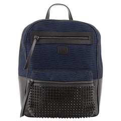 Christian Louboutin Aliosha Backpack Spiked Leather and Mesh