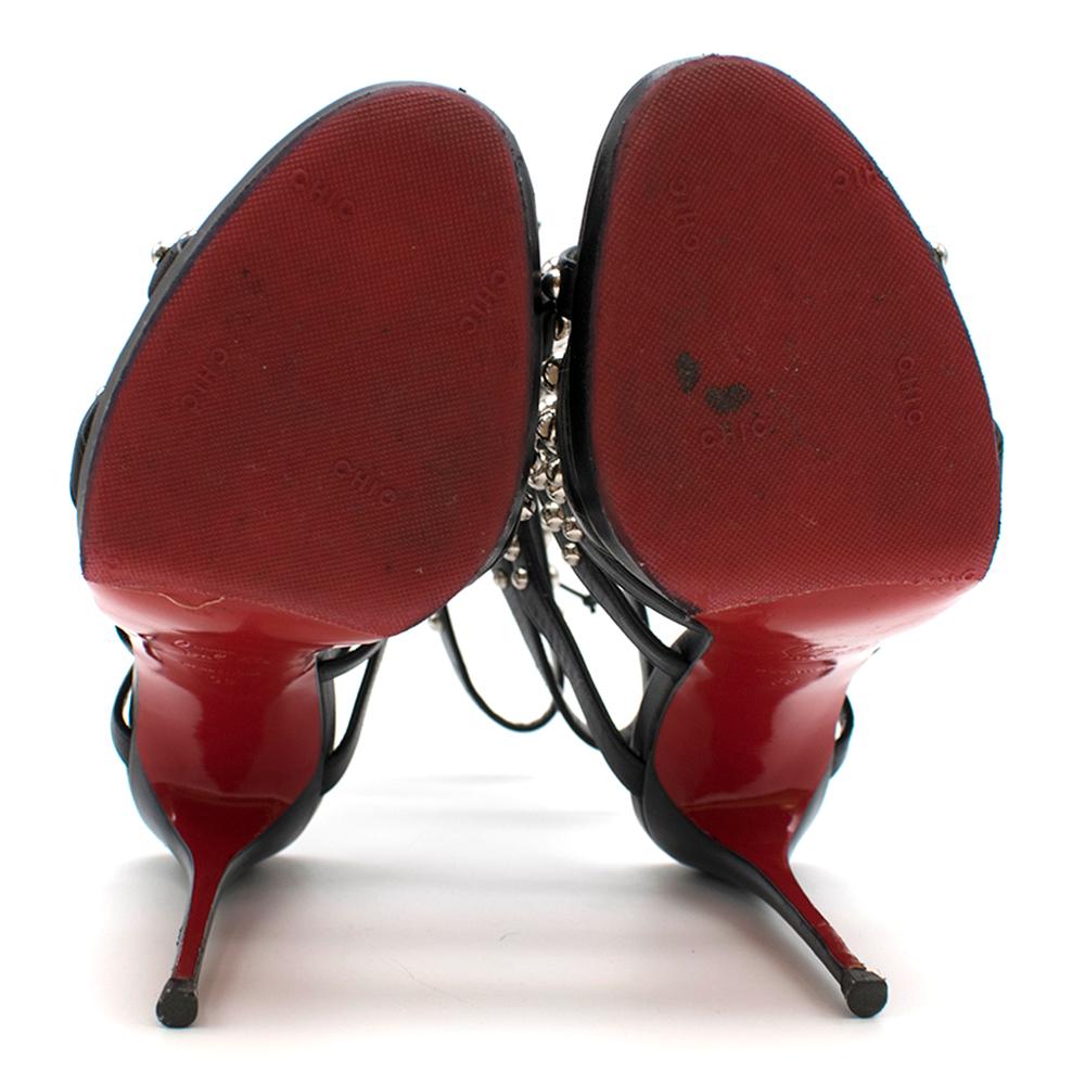 Christian Louboutin Amazoubille 120mm Kidskin Gladiator SIZE 39 3