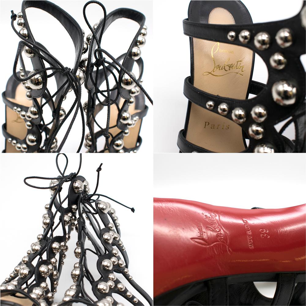Christian Louboutin Amazoubille 120mm Kidskin Gladiator SIZE 39 4