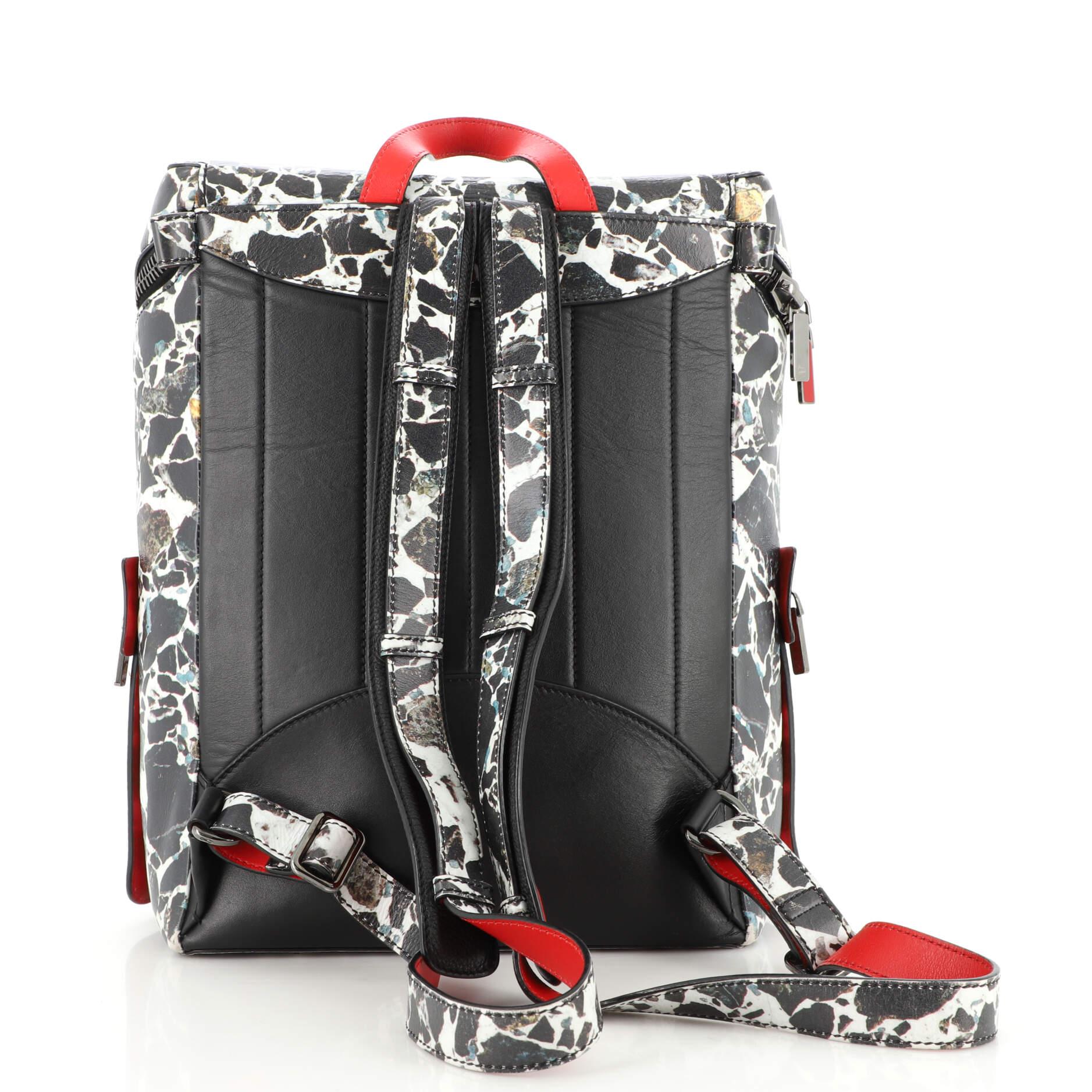 Christian Louboutin Apoloubi Backpack Spiked Leather In Good Condition For Sale In NY, NY