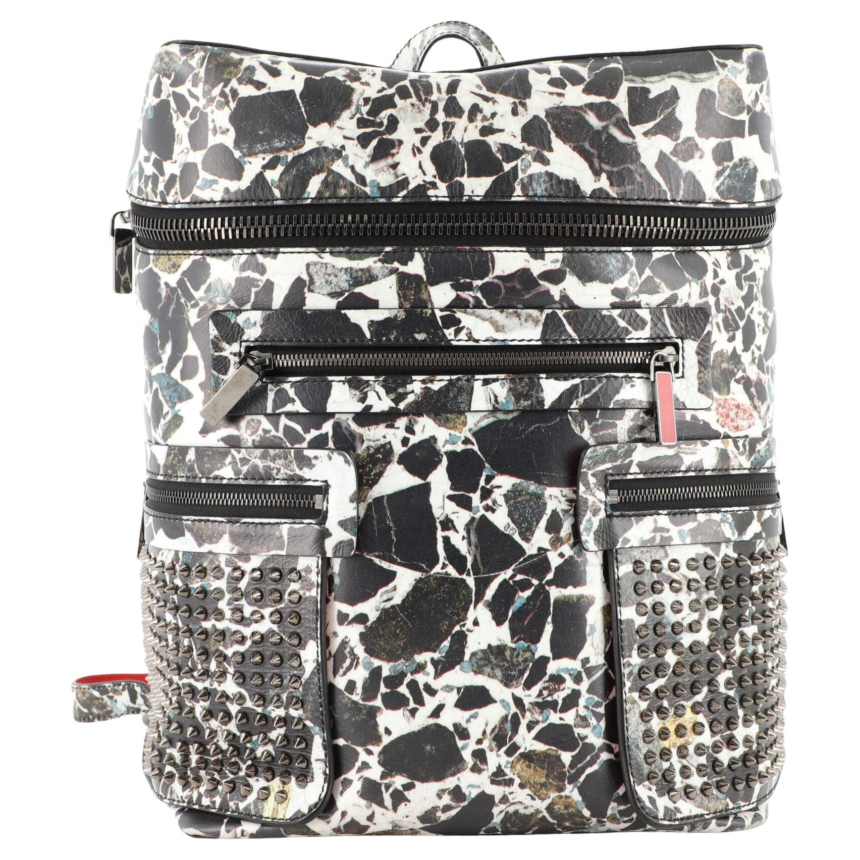 Christian Louboutin Apoloubi Backpack Spiked Leather For Sale
