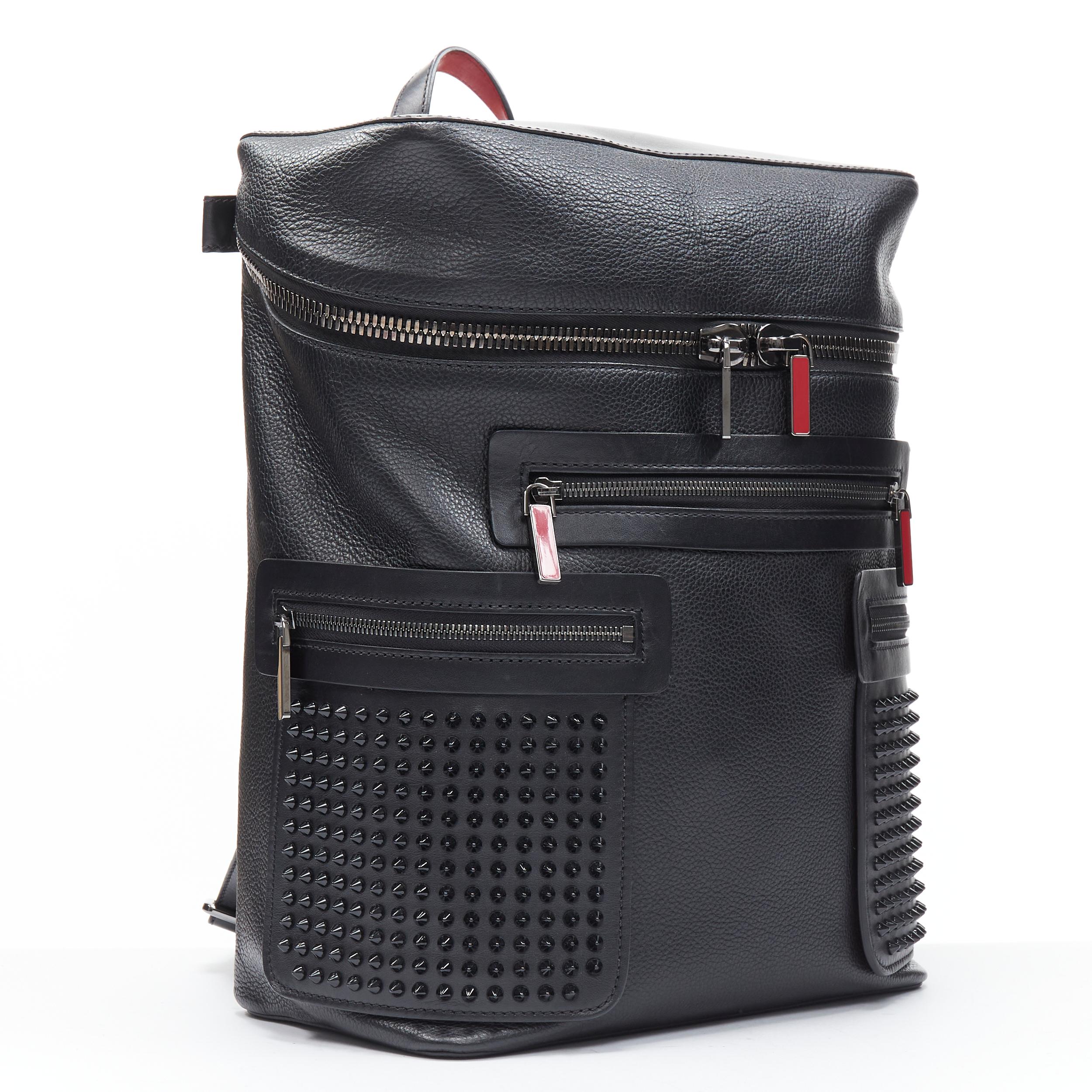 louboutin studded backpack
