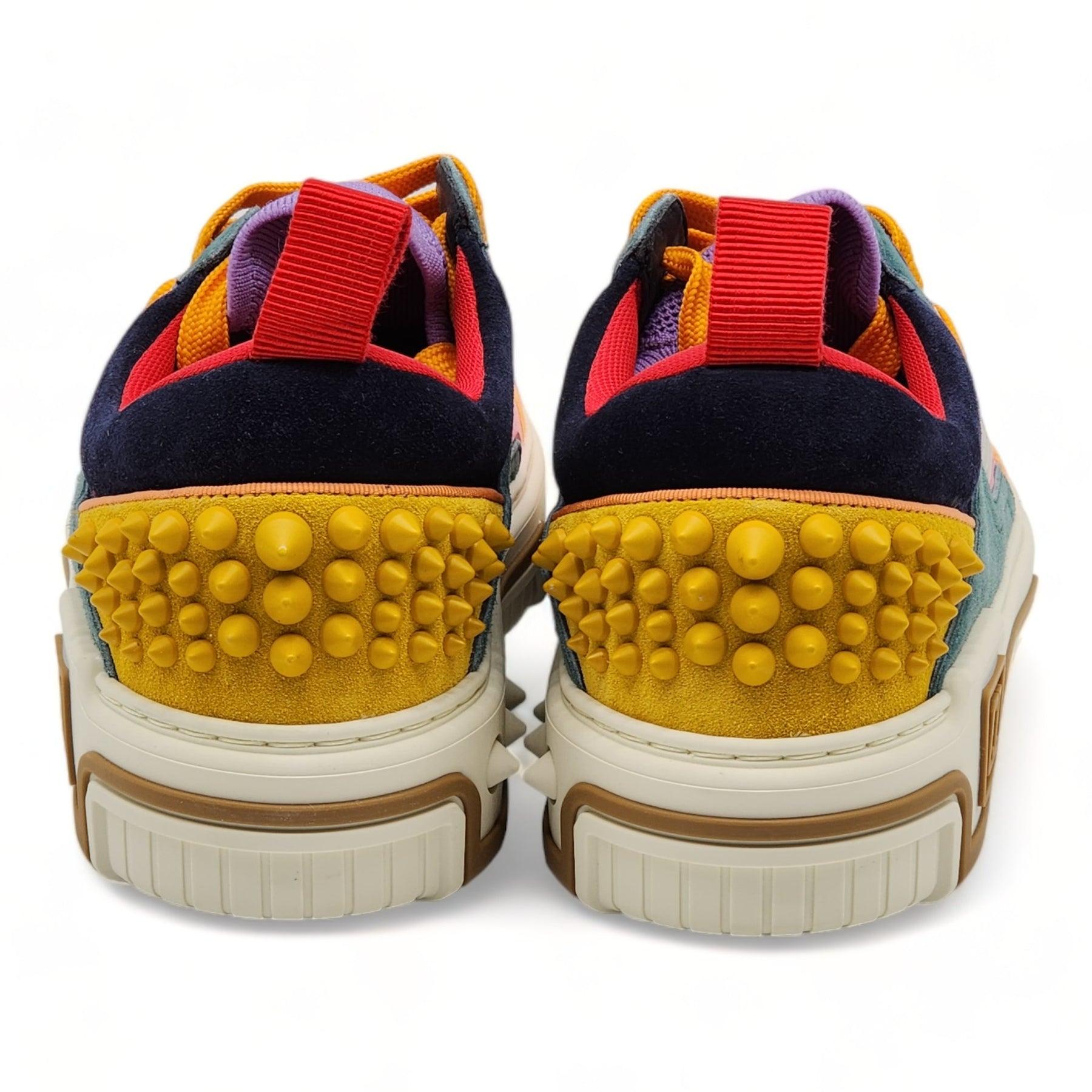 Brown Christian Louboutin Astroloubi Women's Sneakers Leather in Multicolor For Sale