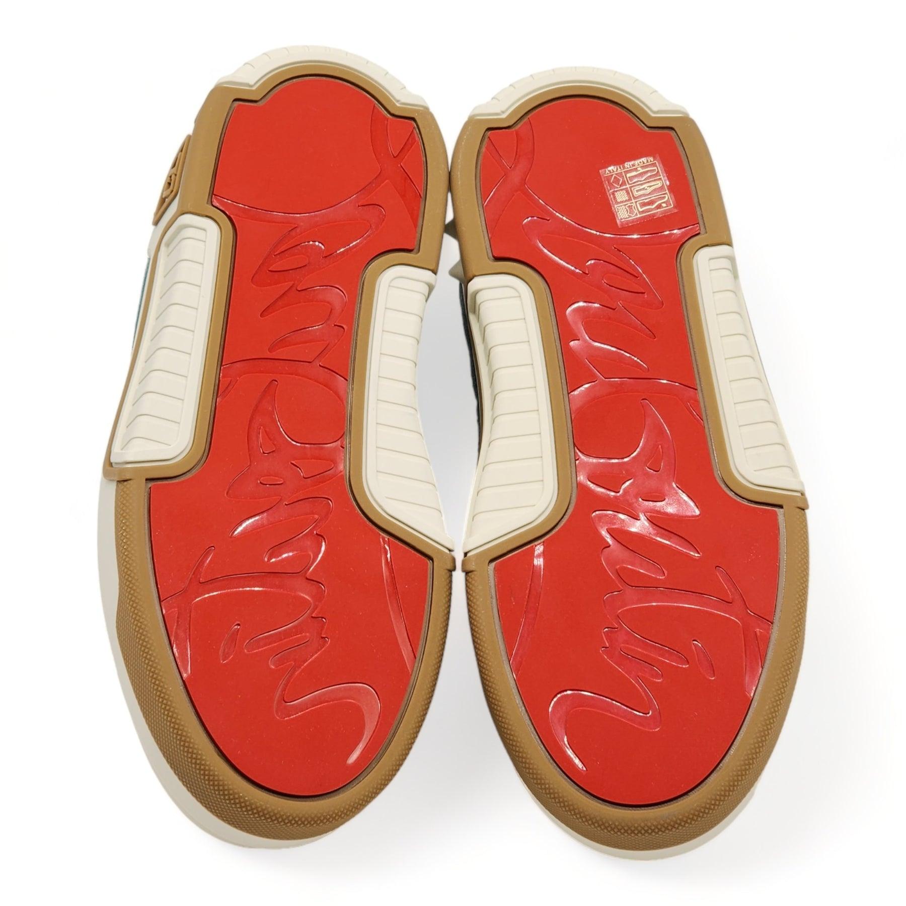 Christian Louboutin Astroloubi Women's Sneakers Leather in Multicolor In Excellent Condition For Sale In Los Angeles, CA