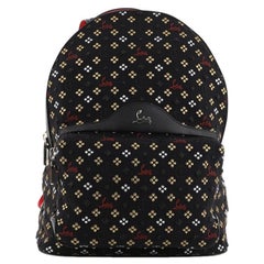 Christian Louboutin Backloubi Backpack Embroidered Canvas Small 