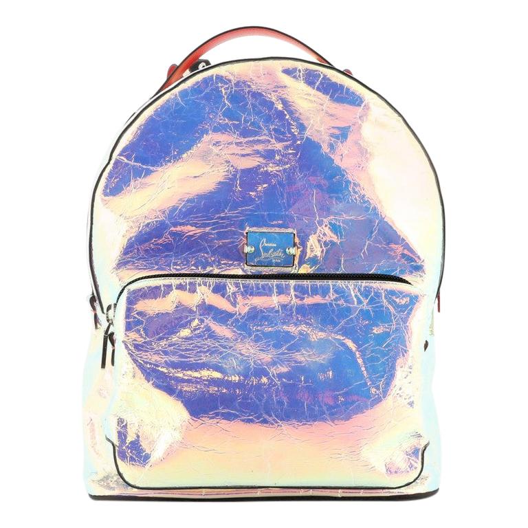 Christian Louboutin Backloubi Backpack Holographic Leather Small 