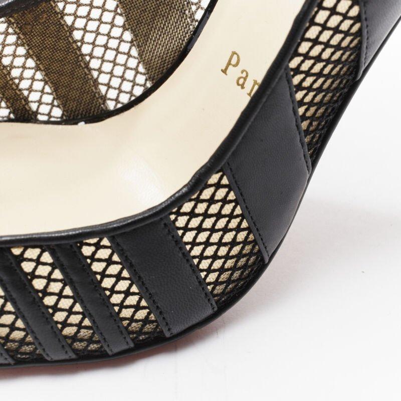 CHRISTIAN LOUBOUTIN Bandy 100 Leoparden-Pantoletten-Pump EU38 3