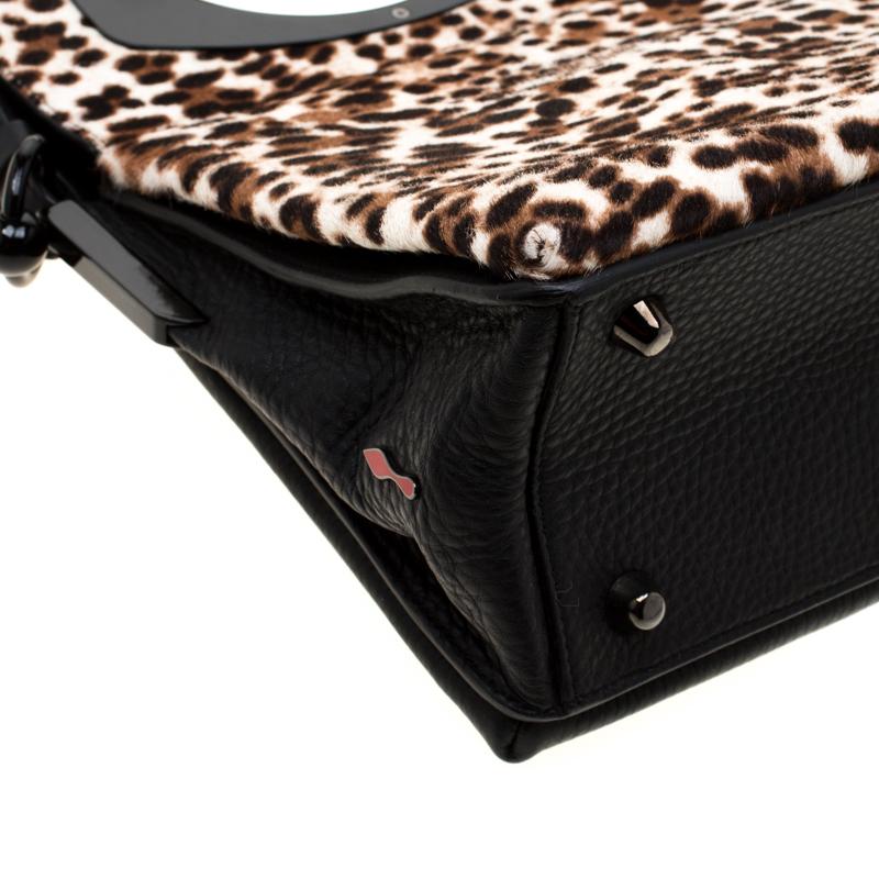 Christian Louboutin  Leopard Print Calfhair & Leather Passage Shoulder Bag 1