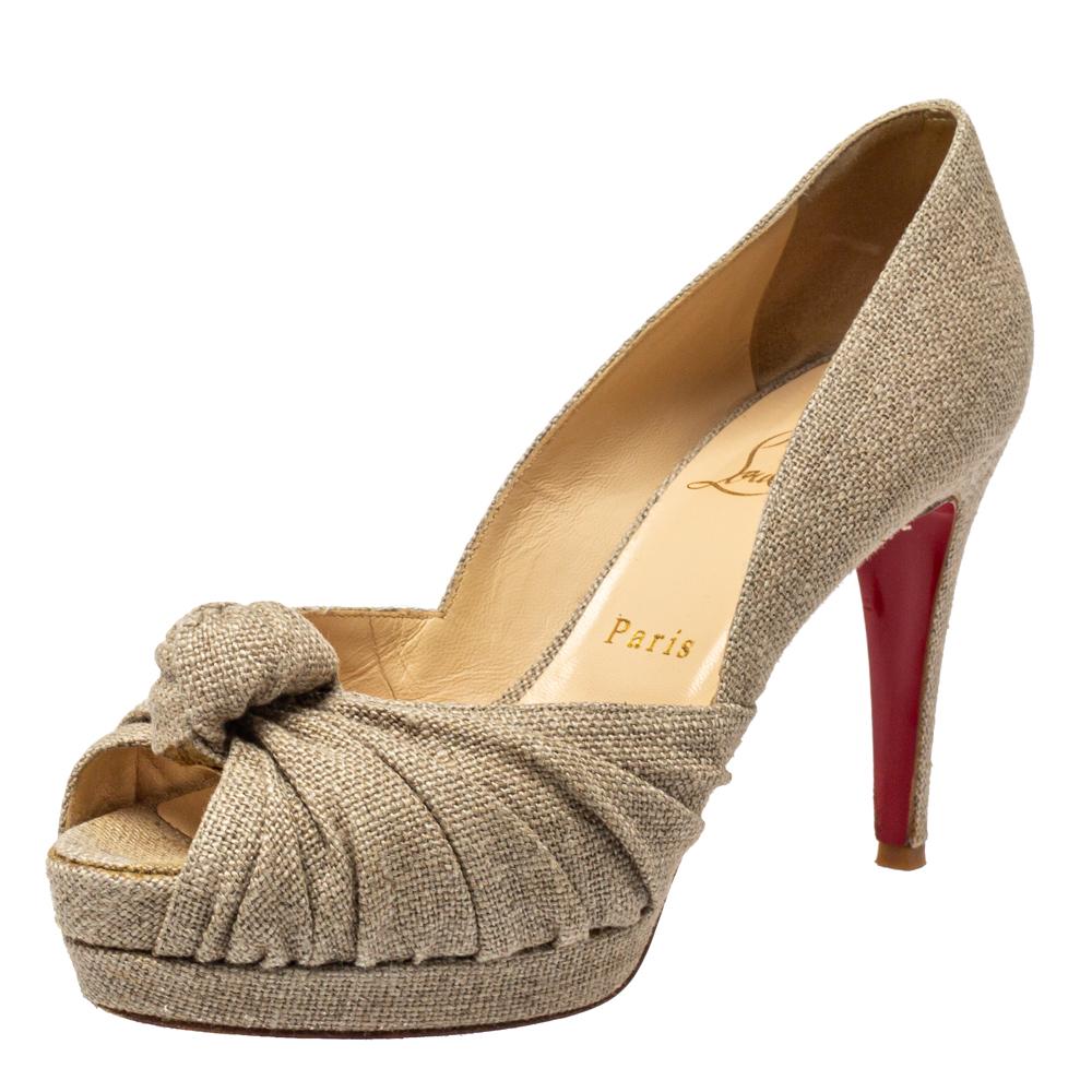 peep toe canvas shoes