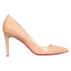 Christian Louboutin Beige Kate Patent Pumps Size IT 37