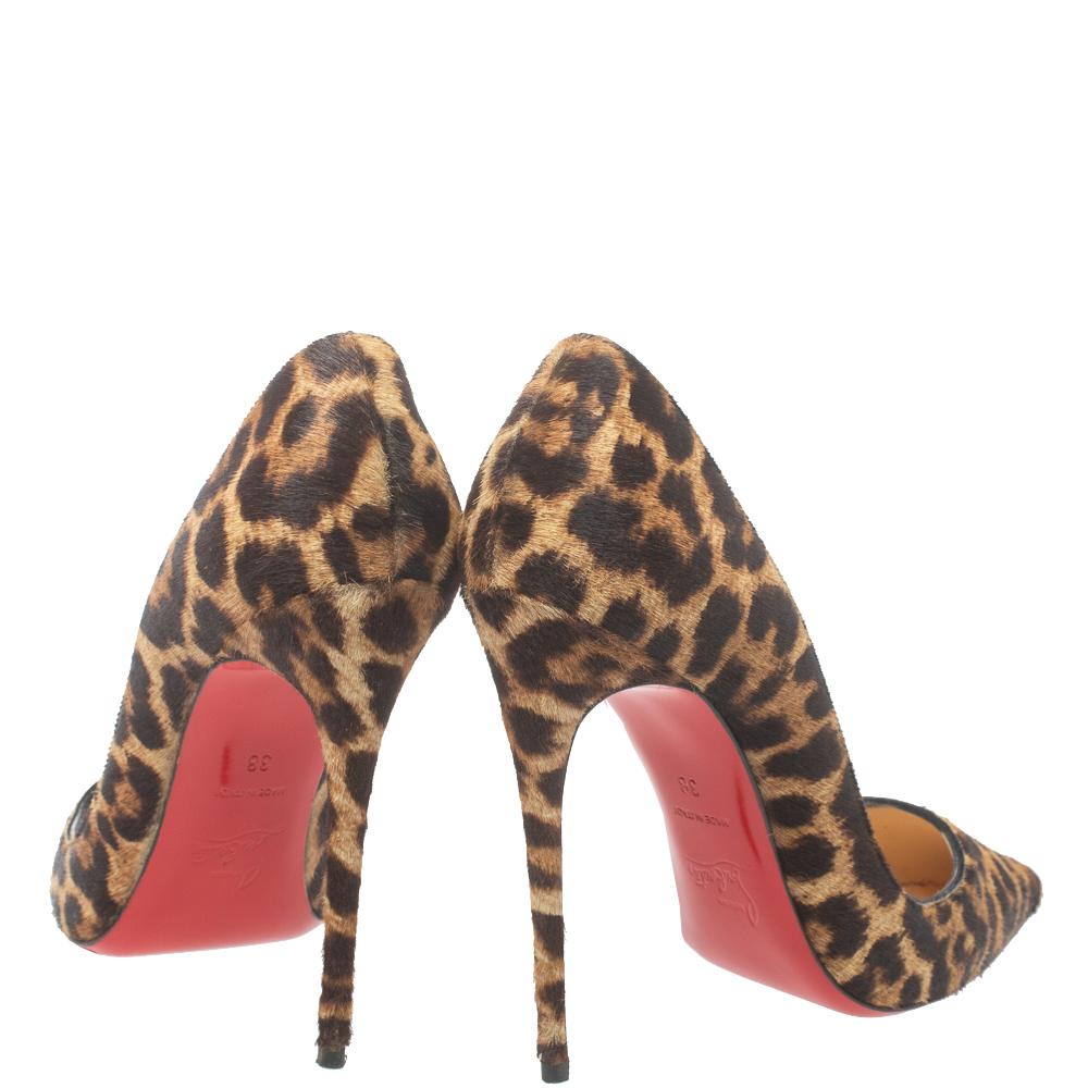 louboutin animal print heels