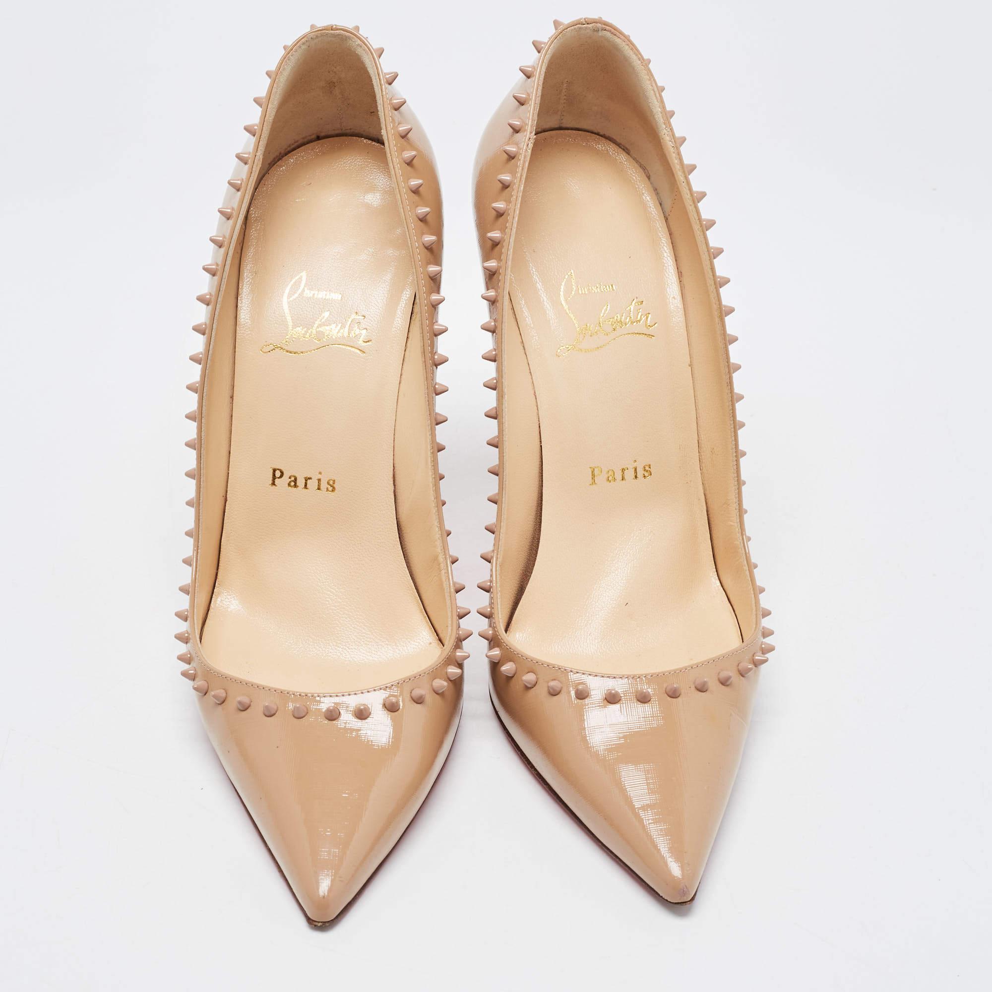 Complement your well-put-together outfit with these authentic Christian Louboutin pumps. Timeless and classy, they have an amazing construction for enduring quality and comfortable fit.

Includes: Extra Heel Tips, Original Box

