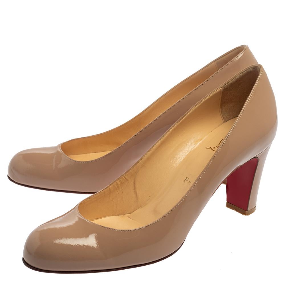 louboutin block heel pumps