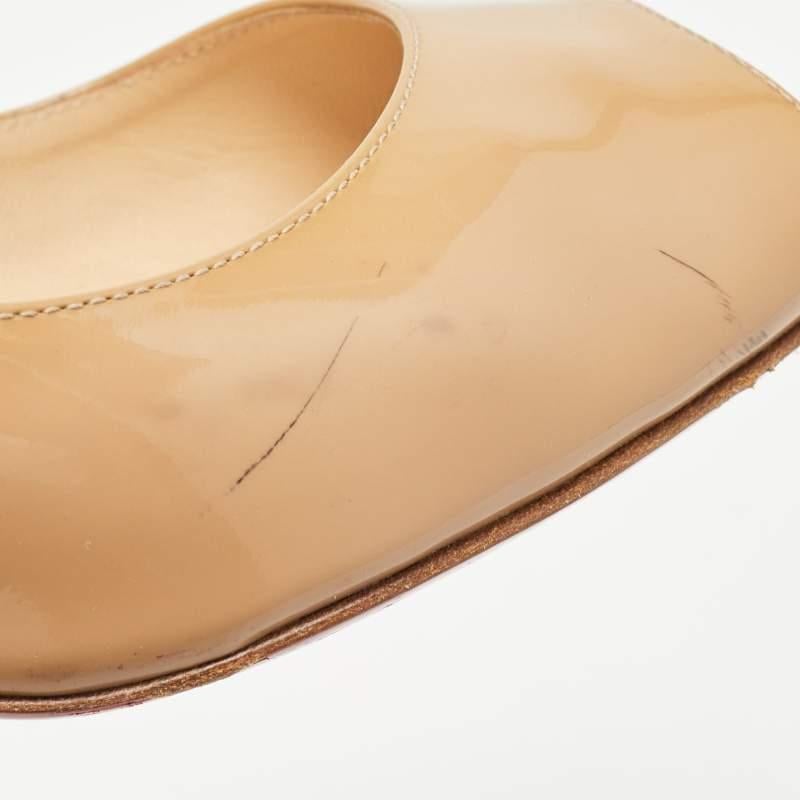 Christian Louboutin Beige Patent Leather You You Pumps Size 38.5 4