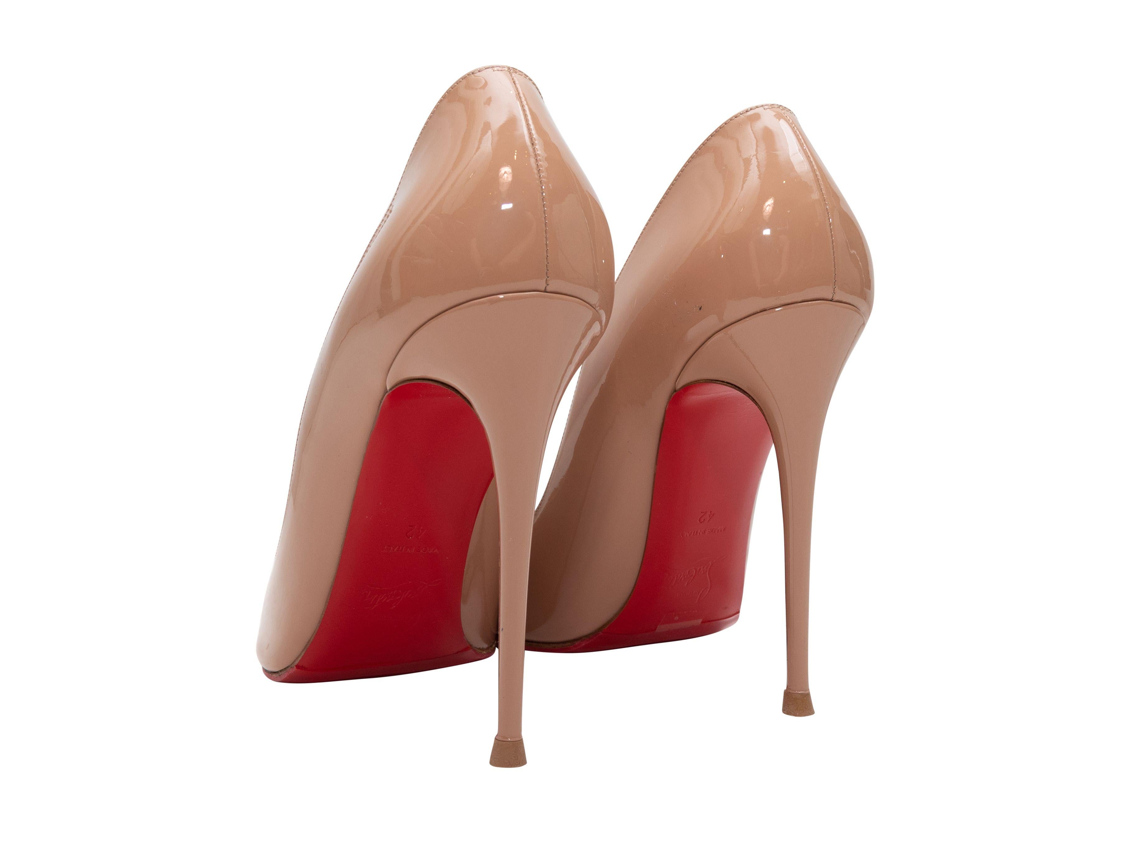 Christian Louboutin Beige Pointed-Toe Pumps 1