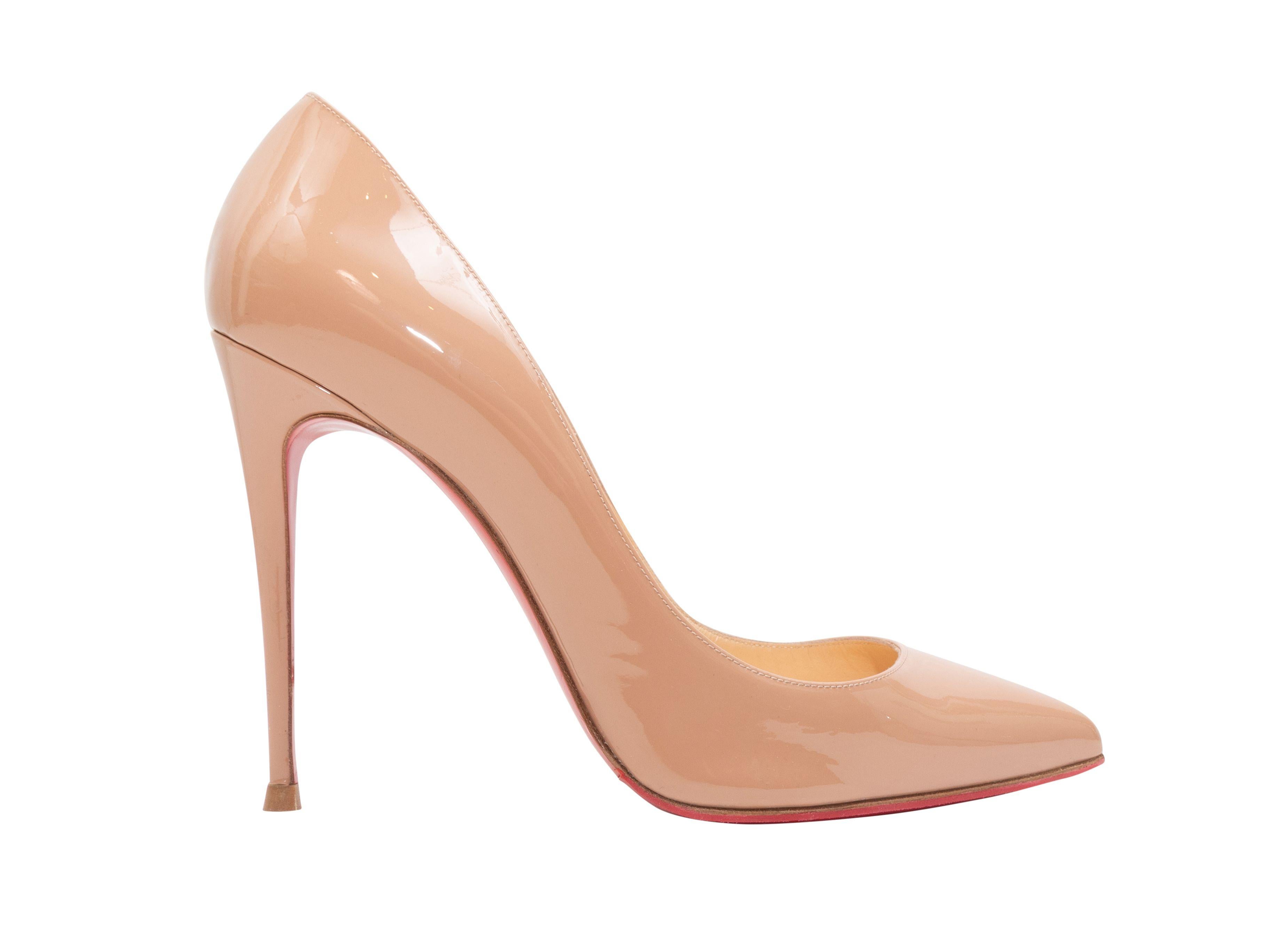 Christian Louboutin Beige Pointed-Toe Pumps 2