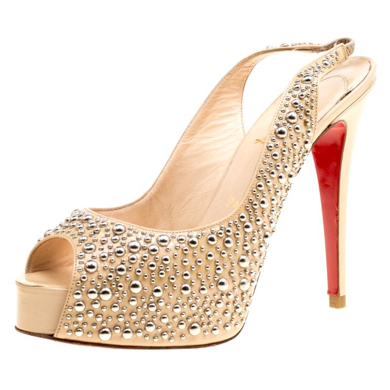 louboutin studded sandals