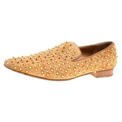 christian louboutin beige peep toe