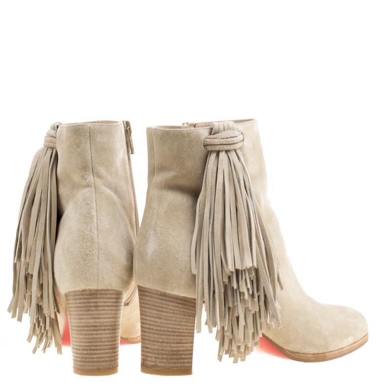 tassel ankle boots