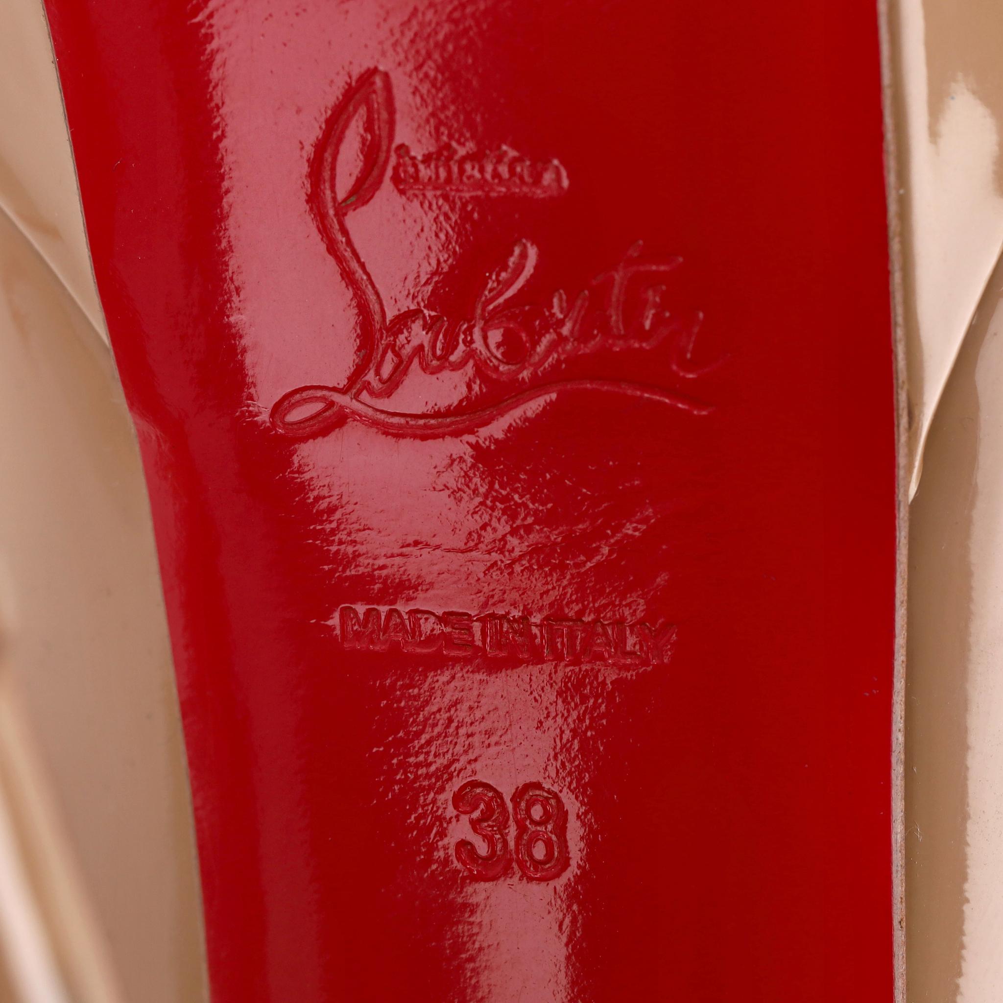 Christian Louboutin Bianca Patent Leather Pumps For Sale 1