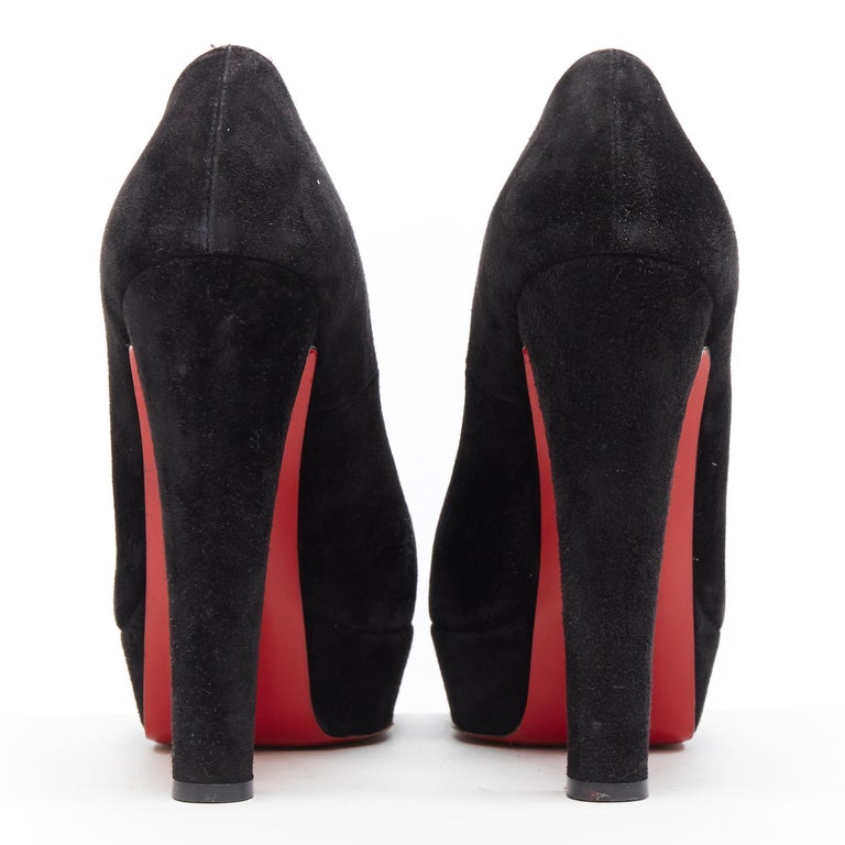 louboutin chunky heels