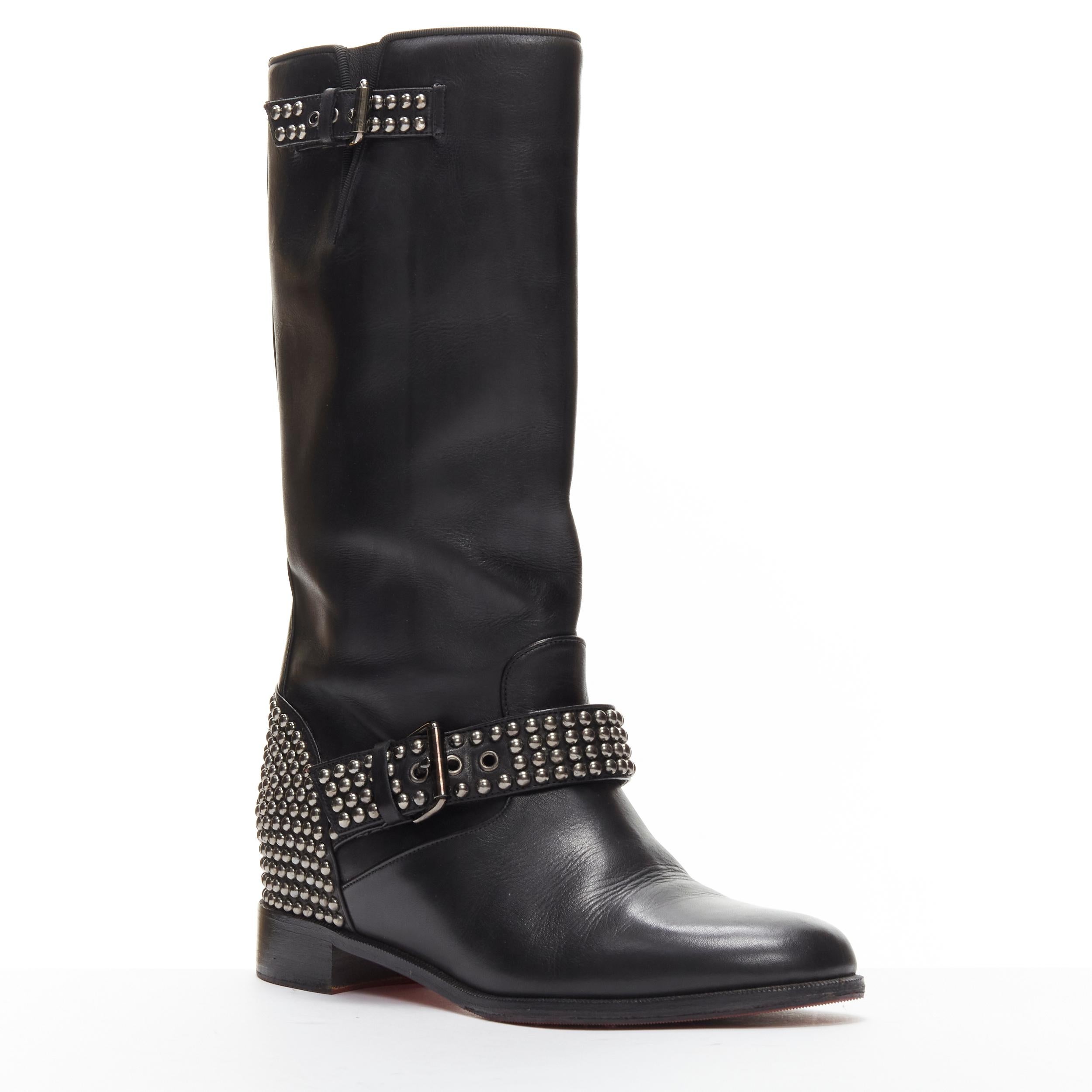 CHRISTIAN LOUBOUTIN Bicloubutu bottes compensées noires à boucle cloutée pointure d'araignée EU37,5
Référence : TGAS/D00134
Marque : Christian Louboutin
Modèle : Bicloubutu
MATERIAL : Cuir, métal
Couleur : noir, argent
Motif : Solide
Fermeture :