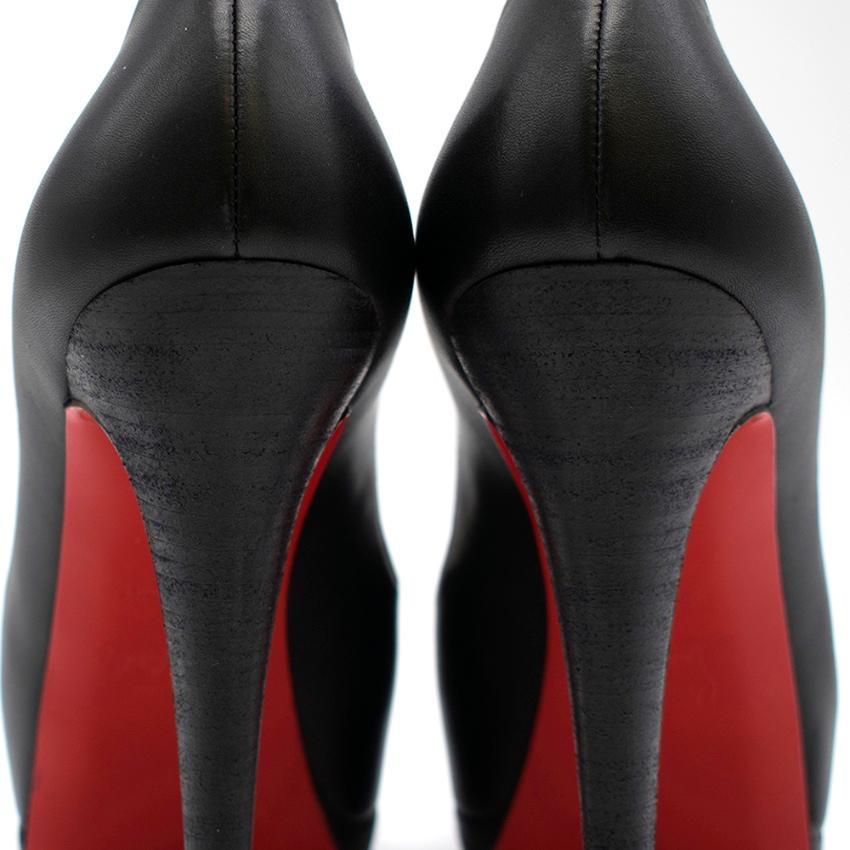 Christian Louboutin Chaussures noires Altadama à talons compensés 39 1
