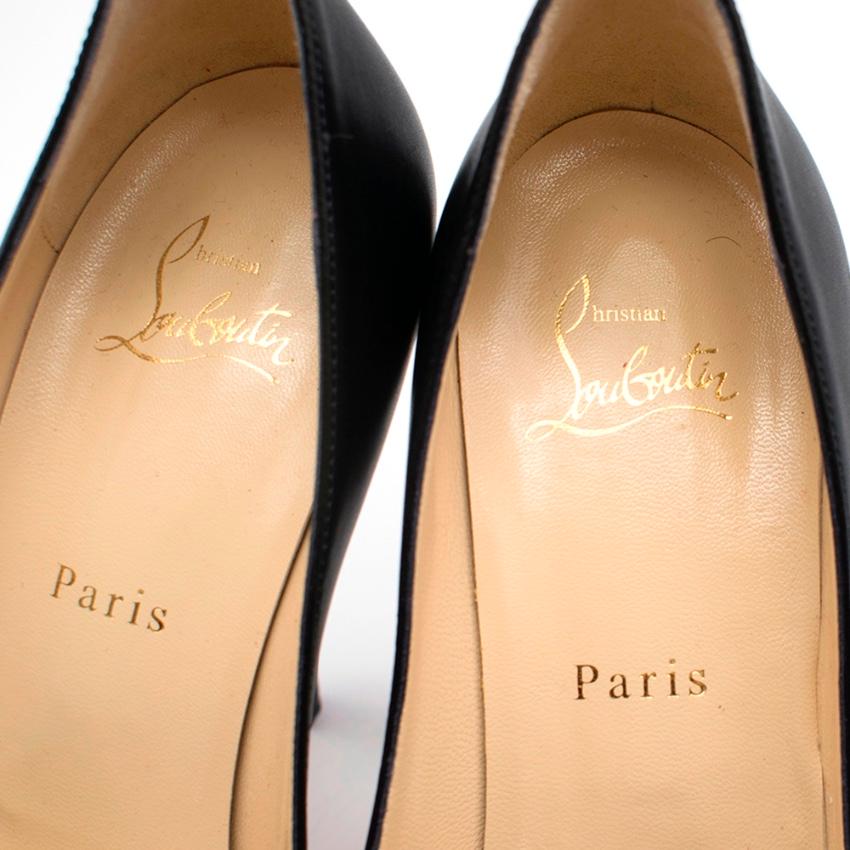 Christian Louboutin Chaussures noires Altadama à talons compensés 39 3