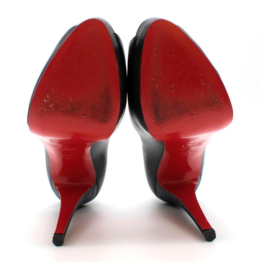Christian Louboutin Chaussures noires Altadama à talons compensés 39 4