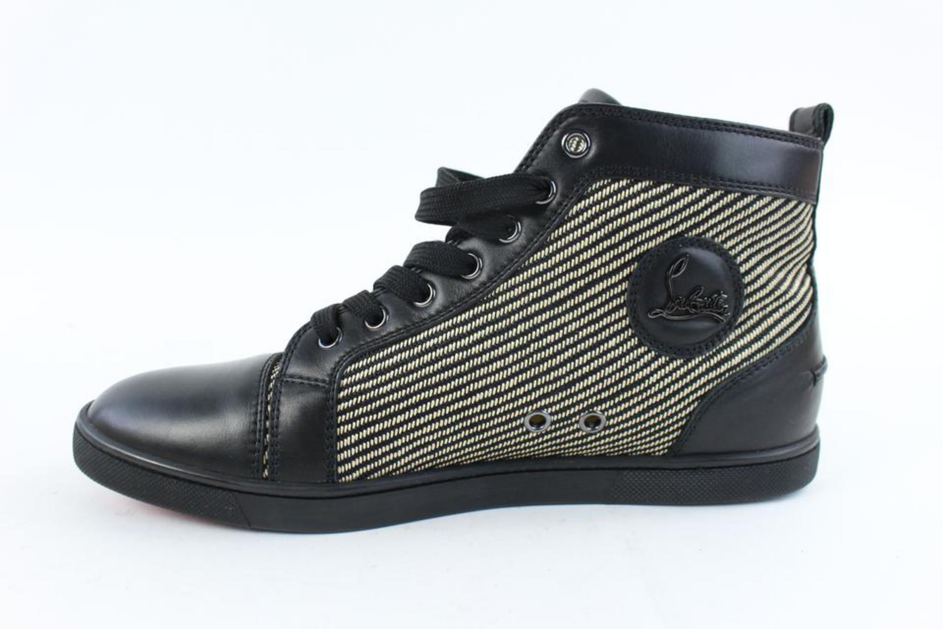 Christian Louboutin Black Bio Bio Lux Calf Flat 18clz0802 Sneakers For Sale 7