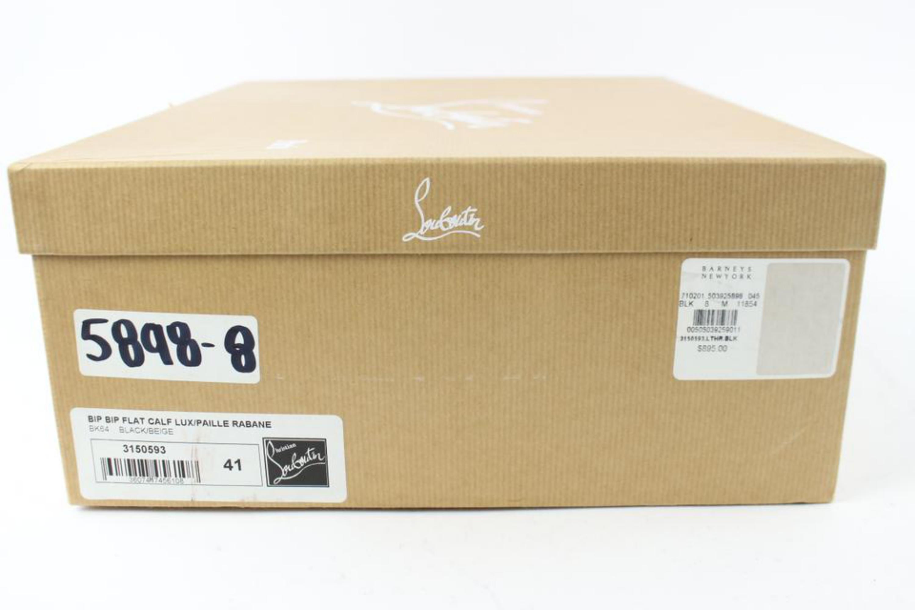 Women's Christian Louboutin Black Bio Bio Lux Calf Flat 18clz0802 Sneakers For Sale