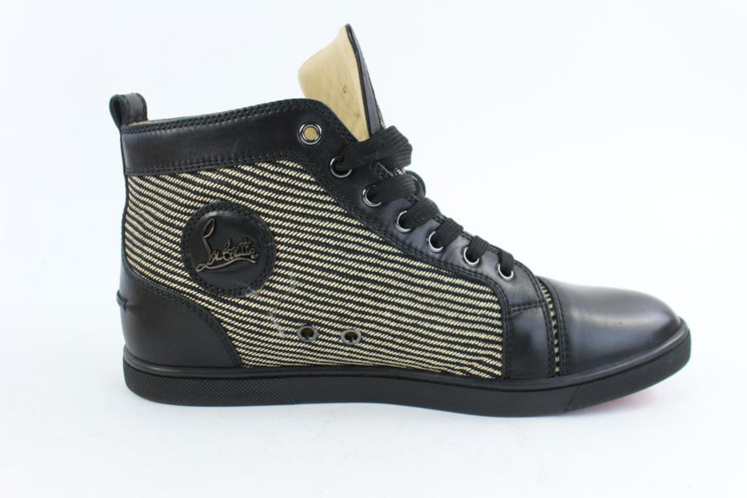 Christian Louboutin Black Bio Bio Lux Calf Flat 18clz0802 Sneakers For Sale 2