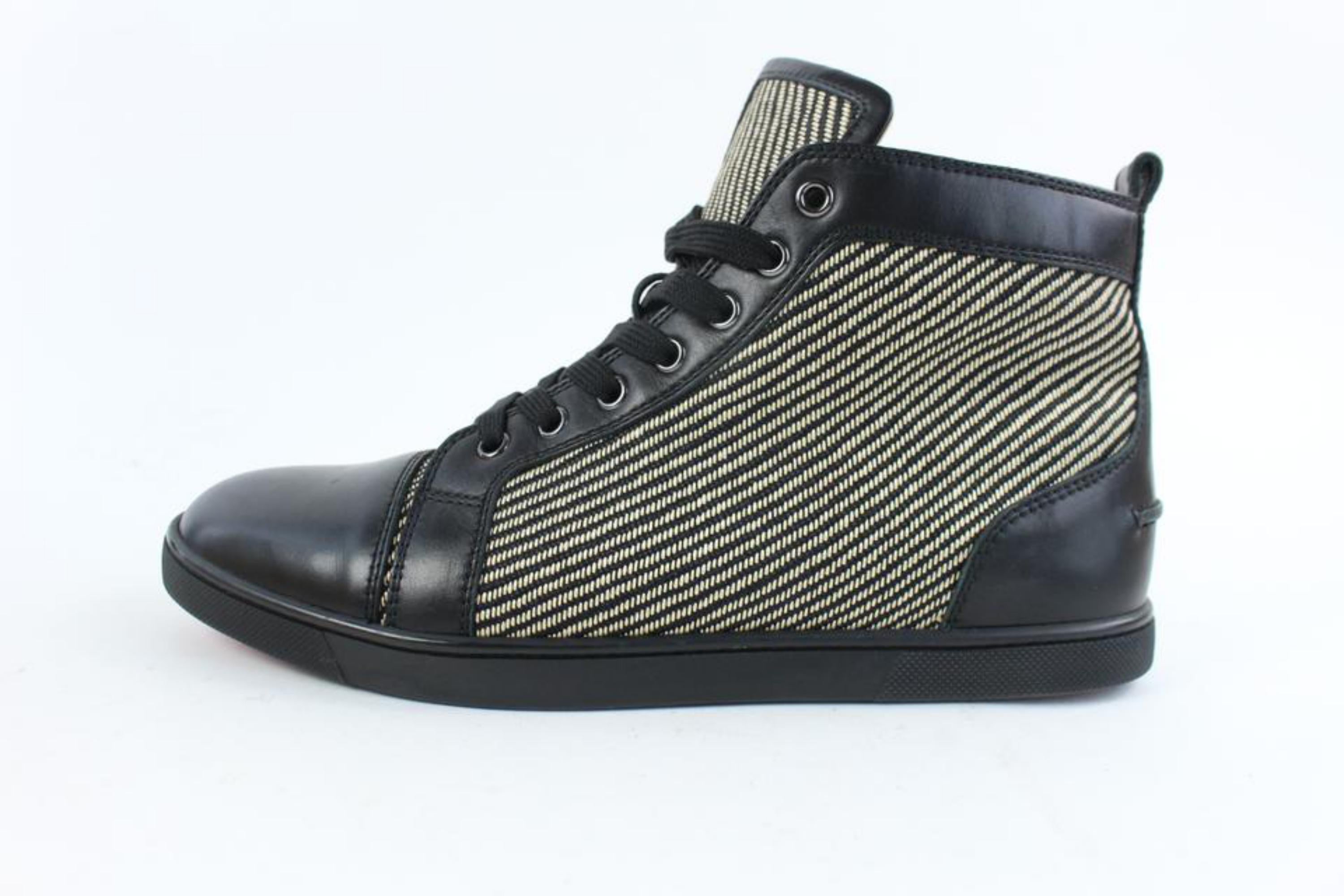 Christian Louboutin Black Bio Bio Lux Calf Flat 18clz0802 Sneakers For Sale 5