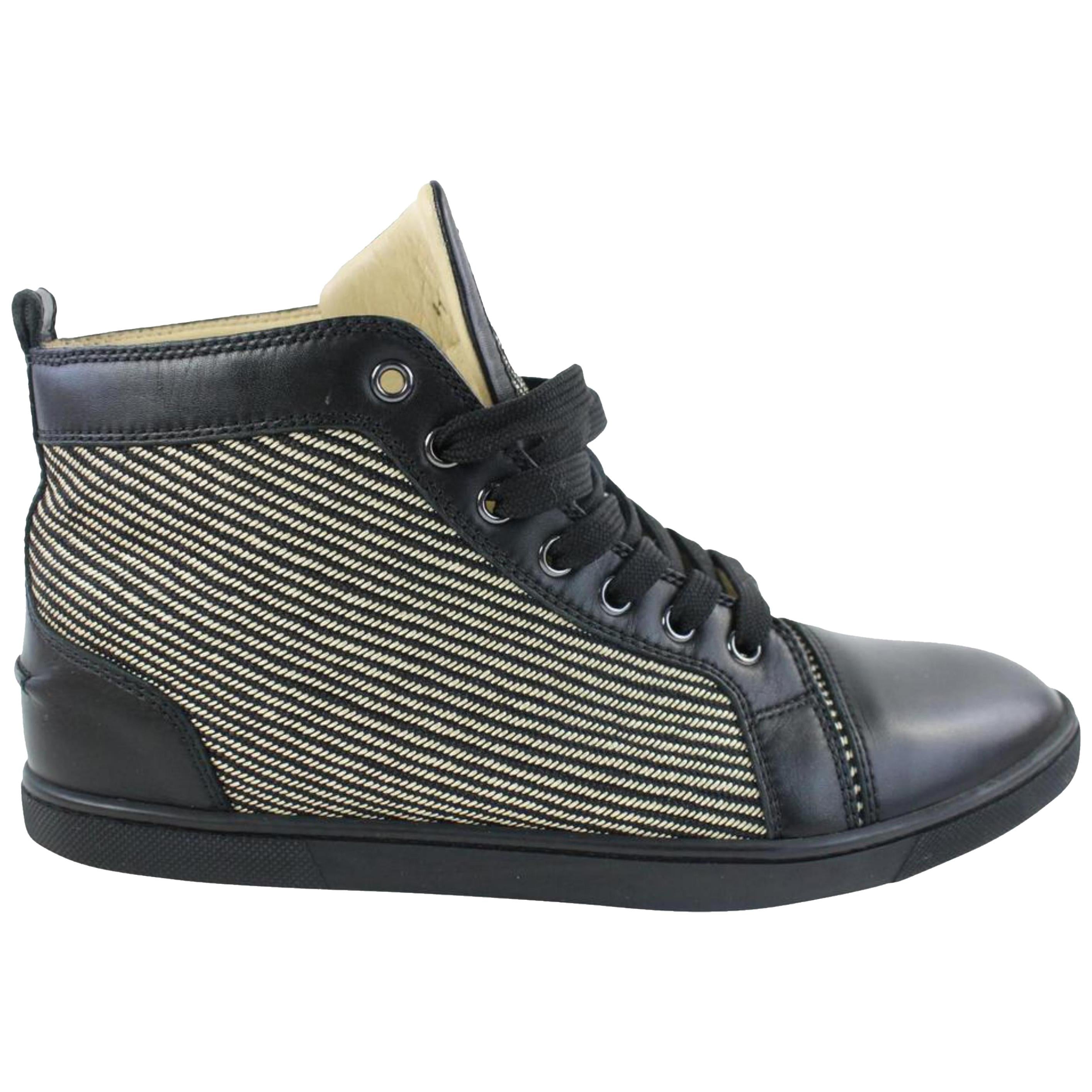 Christian Louboutin Black Bio Bio Lux Calf Flat 18clz0802 Sneakers For Sale