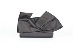 Christian Louboutin Black Bow Detailed Satin Clutch