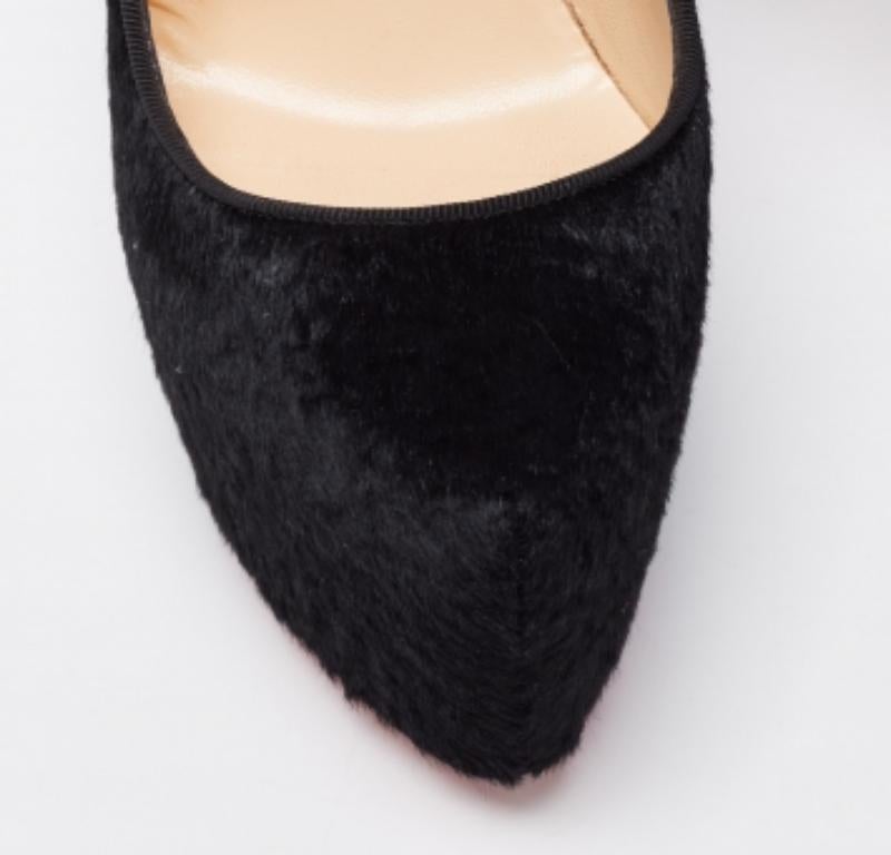 De las mujeres Christian Louboutin Bombas Daffodile de pelo de becerro negro Talla 37 en venta